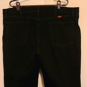 Men's black Rustler jeans